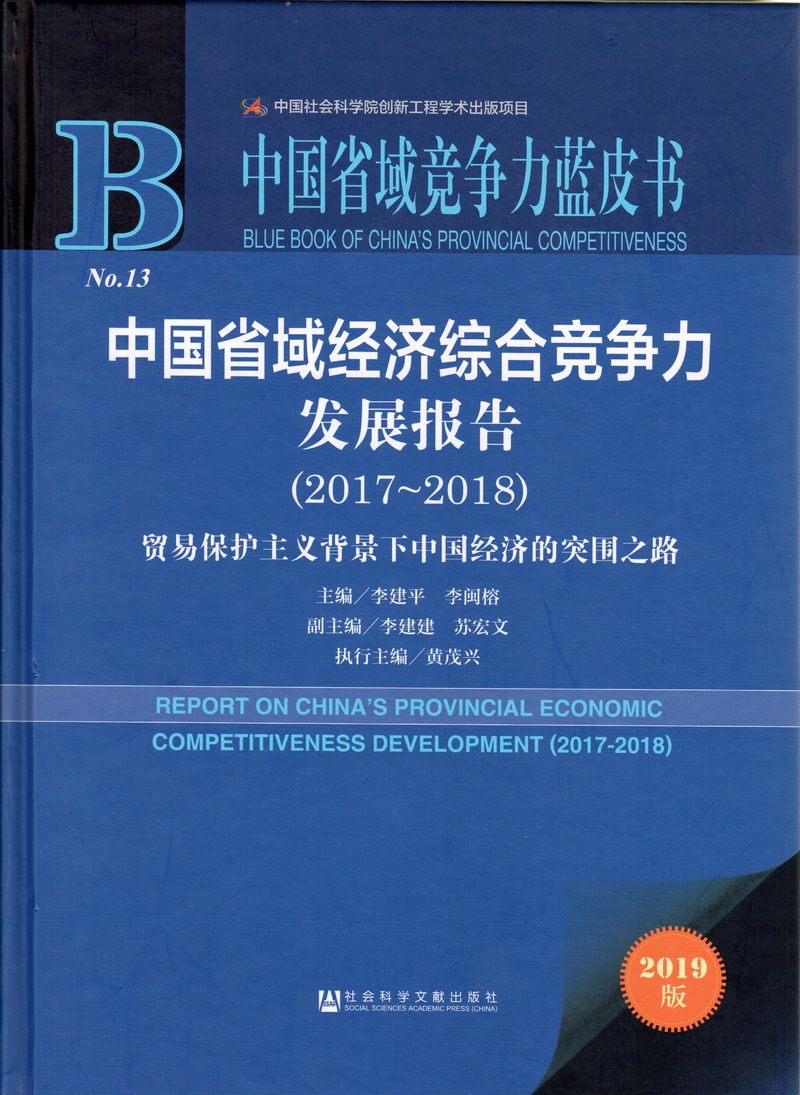 美女日p中国省域经济综合竞争力发展报告（2017-2018）